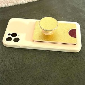 iPhone 11 Pro Max case with pop-socket card holder